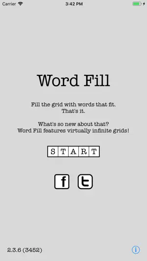 Word Fill - Fill in puzzles screenshot 1