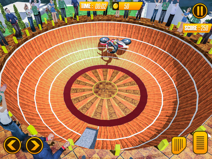 Well of Death Bike Stunt Drive