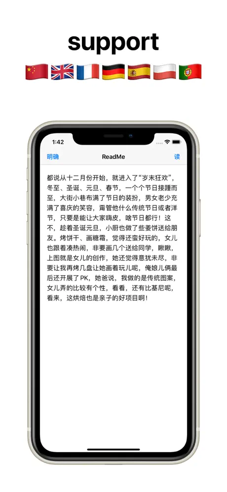 Text to speech reader