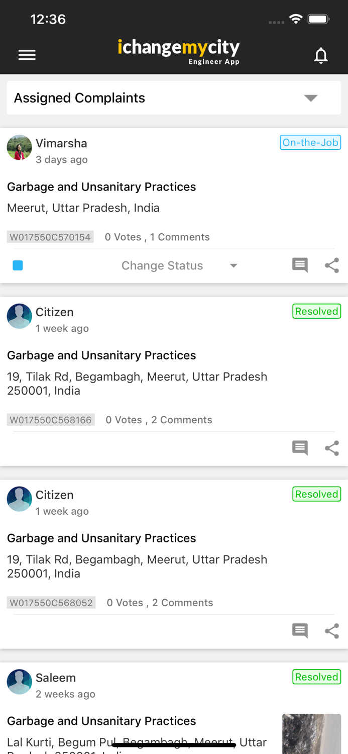 IChangeMyCity - Engineer
