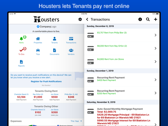 Screenshot #4 pour Housters Property Management