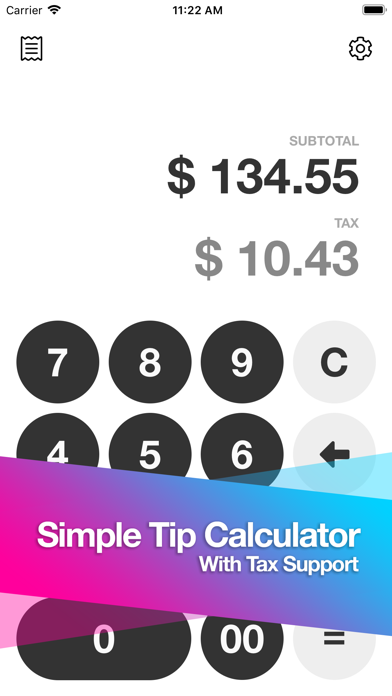 Screenshot #1 pour Tip Calculator by Yong