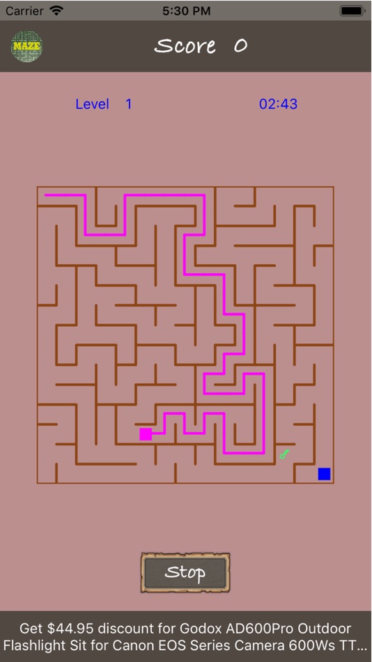 #5. Maze-2D (iOS) 由: Primosoft Inc