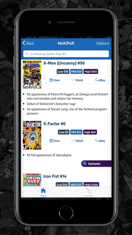Key Collector Comics App screenshot-0