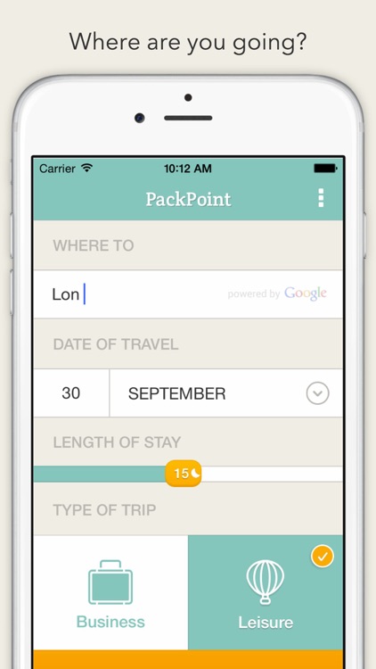 PackPoint Travel Packing List screenshot-0