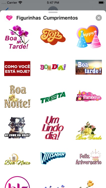 Figurinhas  Cumprimentos screenshot-3
