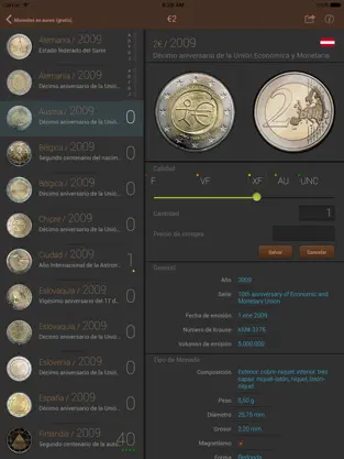 Screenshot 3 Monedas del mundo (aguru.pro) iphone