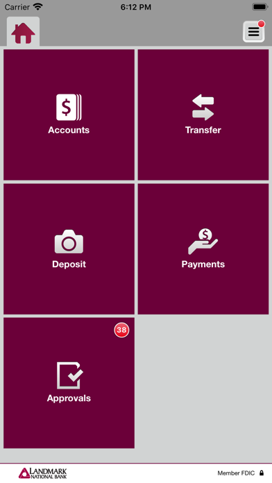 Landmark National Bnk Business Screenshot