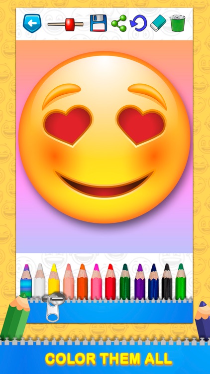 Emoticon Coloring book screenshot-3