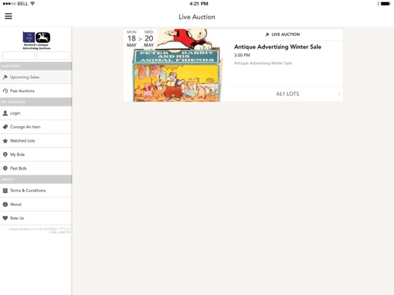 AntiqueAdvertising.com iPad screenshot 1 - Shopping app