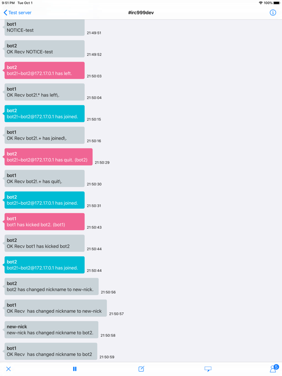 Screenshot #4 pour IRC999A