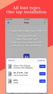 How to cancel & delete fonty - install any font 3