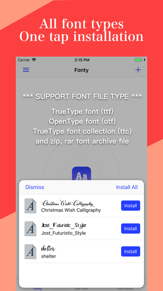 #3. Fonty - install any font (iOS) By: 青玲 朱
