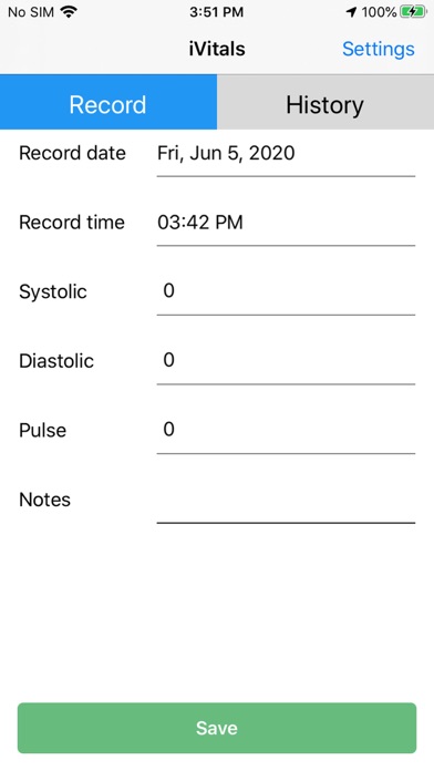 iVitals - Blood Pressure Cloud Screenshot