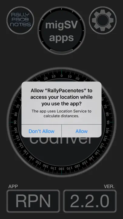 RallyPacenotes iPhone Ekran Görüntüsü 1