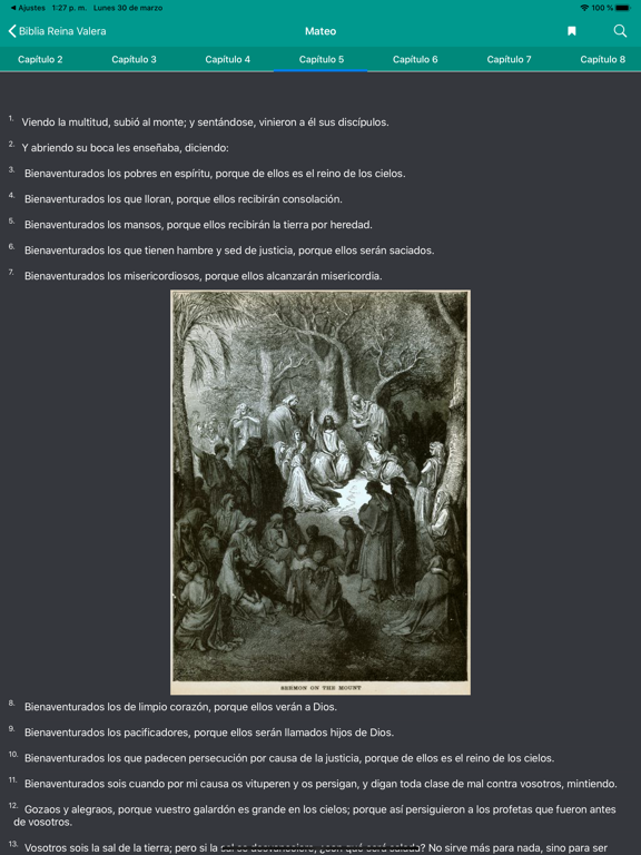 Biblia Reina Valera Ilustrada iPad screenshot 4 - Lifestyle app