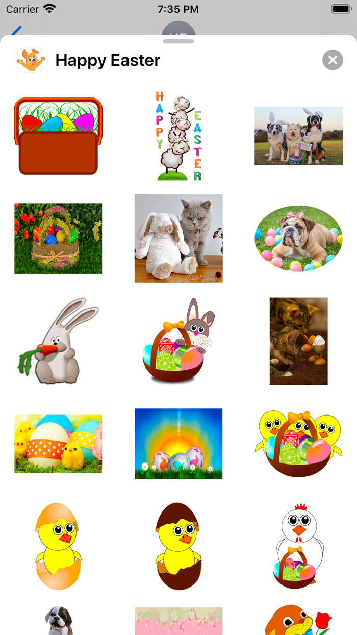 Happy Easter Emoji Stickers