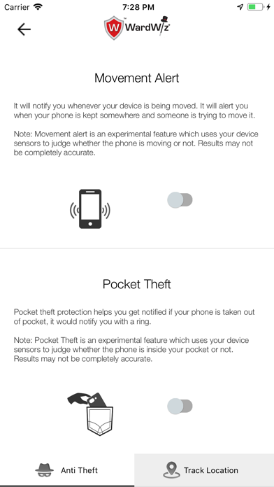 WardWiz iOS Essentials screenshot 3