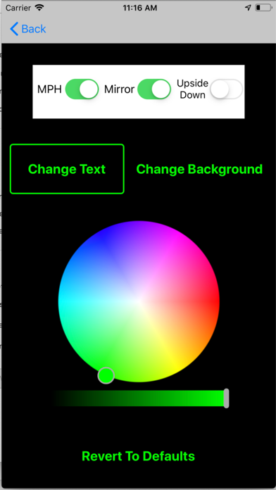 Car Window HUD iPhone screenshot 3 - Travel app