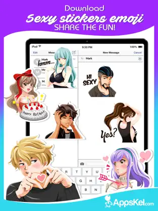 Screenshot 5 Erotic Hentai Emoji for Adult iphone