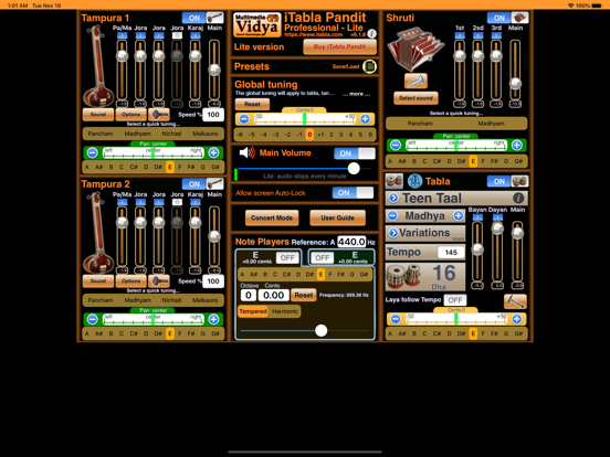 iTabla Pandit Lite iPad screenshot 1 - Music app