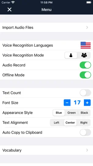 Capture d'écran de Dictée Vocale - Speechy sur iPhone 5