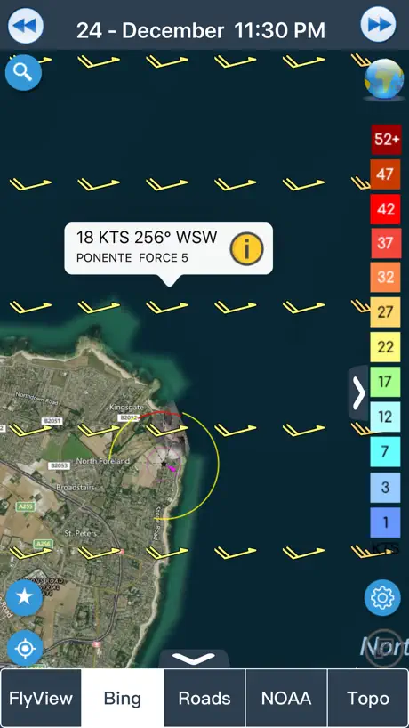 Wind forecast for Windgurus