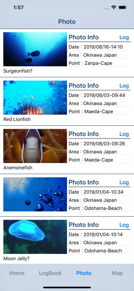 Diving Log - Scuba Logbook
