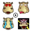 Animated Hippo Emoji stickers