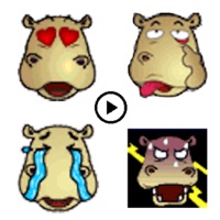 Animated Hippo Emoji stickers apk