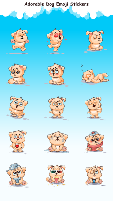 Screenshot #2 pour Adorable Dog Emoji Stickers