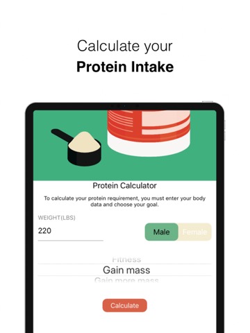 Protein Calculator Fitness Appのおすすめ画像3