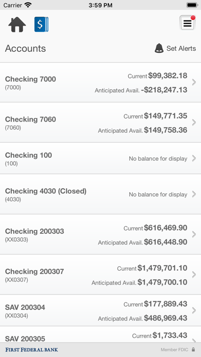 FFBW Business Banking Screenshot