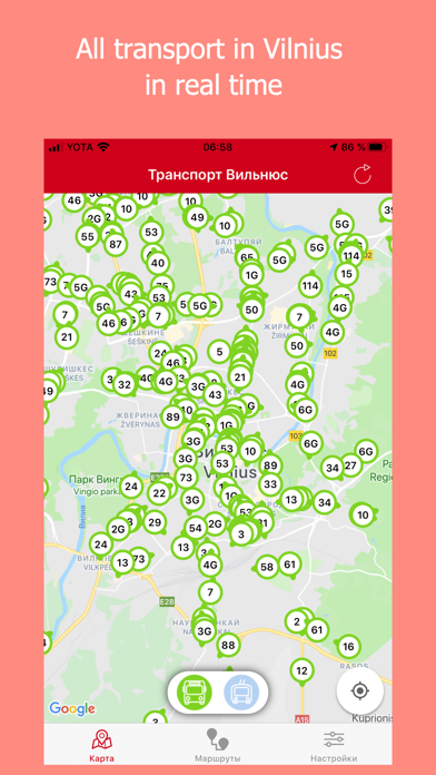 Screenshot #1 pour Vilnius Transport - All Bus