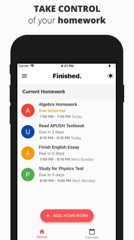 #1. Finished. - Get Homework Done (iOS) 由: Blue Desk Labs, LLC