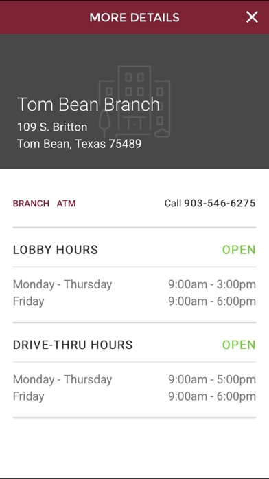 First Natl. Bank – Tom Bean Screenshot