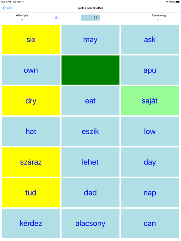 Screenshot #5 pour PickAPair Hungarian - English