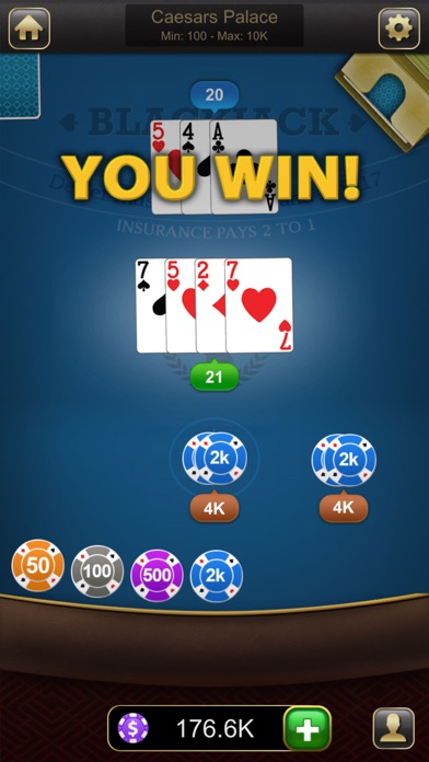 Screenshot #2 pour Blackjack Classic - Card Game