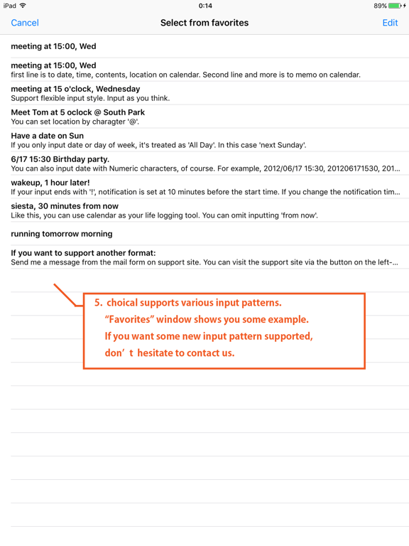 Screenshot #6 pour choical - easy calendar input