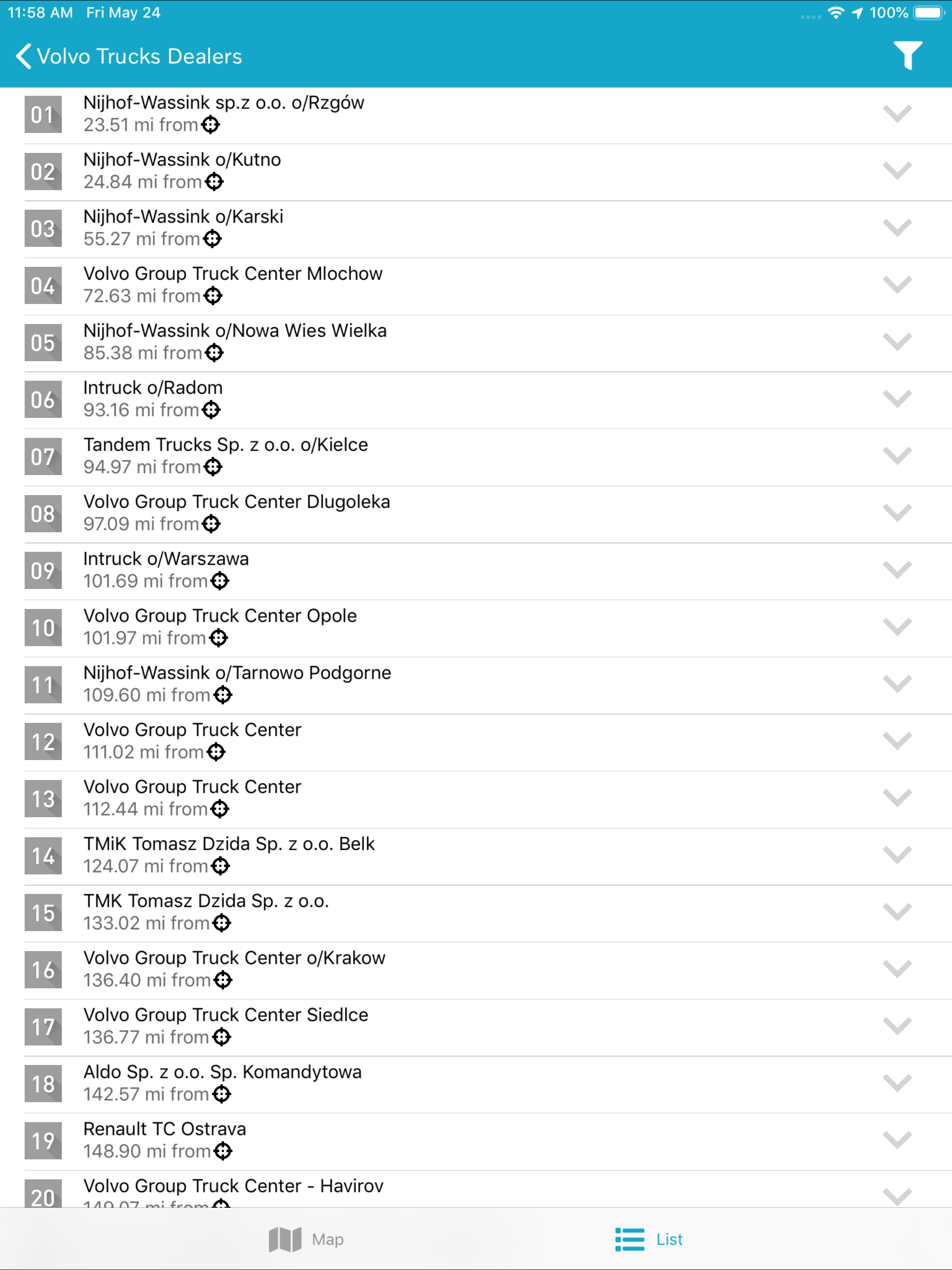Volvo Trucks Dealer Locator