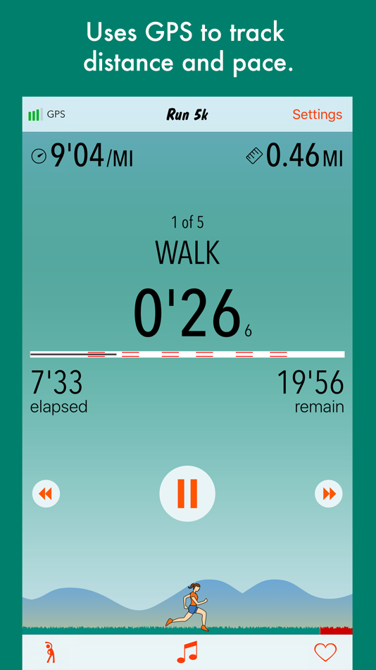 #3. Run 5k - couch to 5k program (iOS) 게시자: Felt Tip Inc.