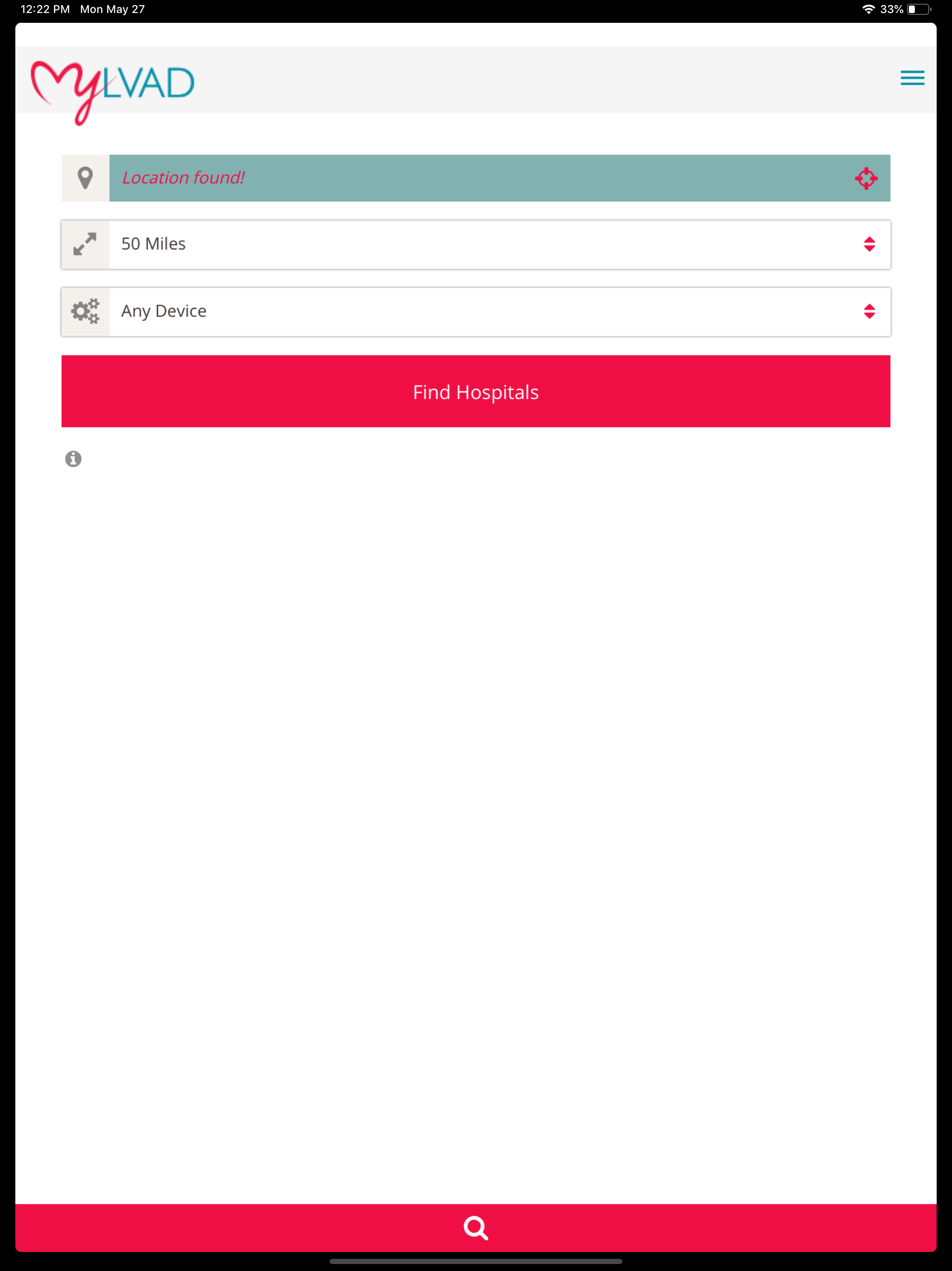 MyLVAD Hospital Locator screenshot 4