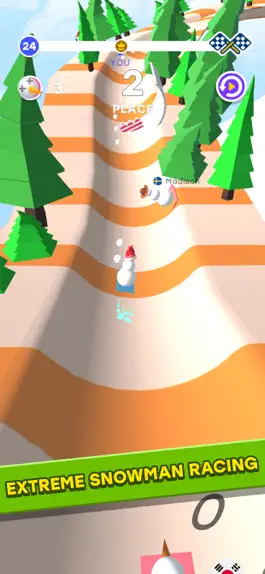 Game screenshot Snowman Race 3D PRO mod apk
