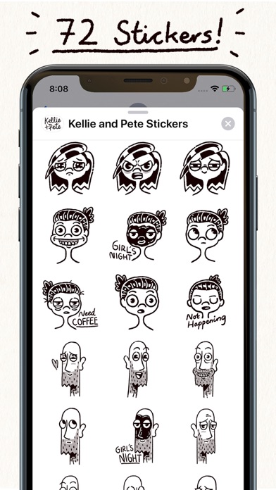 Kellie and Pete Sticker Pack screenshot 2
