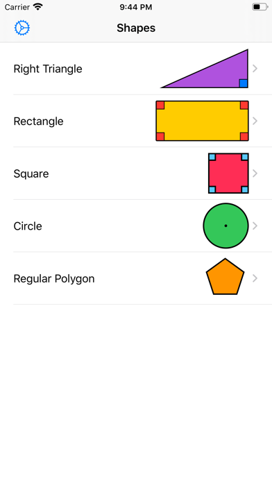 Screenshot #1 pour Geometry Calculator++