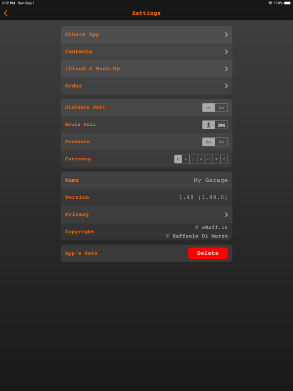My Garage - Manage Vehicles iPad screenshot 8 - Utilities app