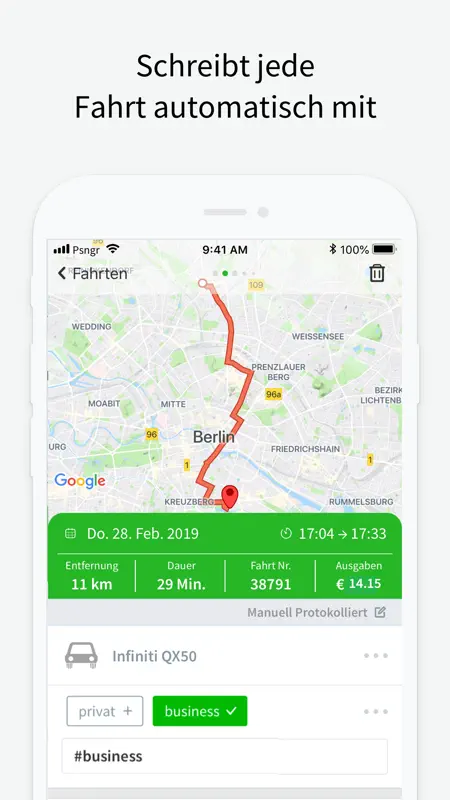 Psngr - Fahrtenbuch screenshot 3 of 7