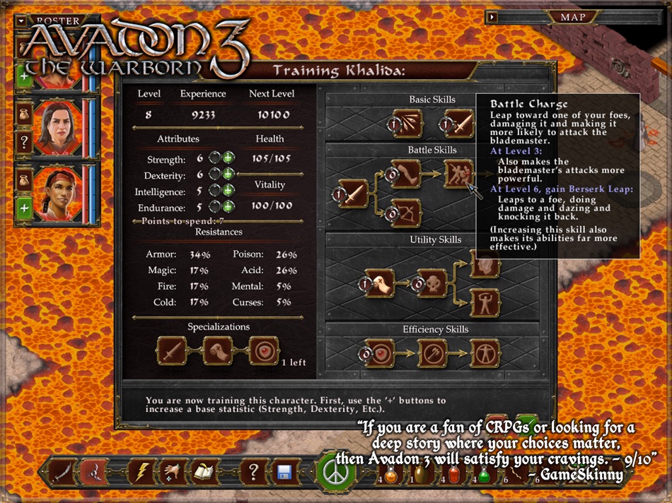 #5. Avadon 3: The Warborn HD (iOS) Podle: Spiderweb Software