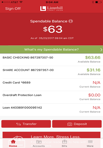 Listerhill Credit Union screenshot 2