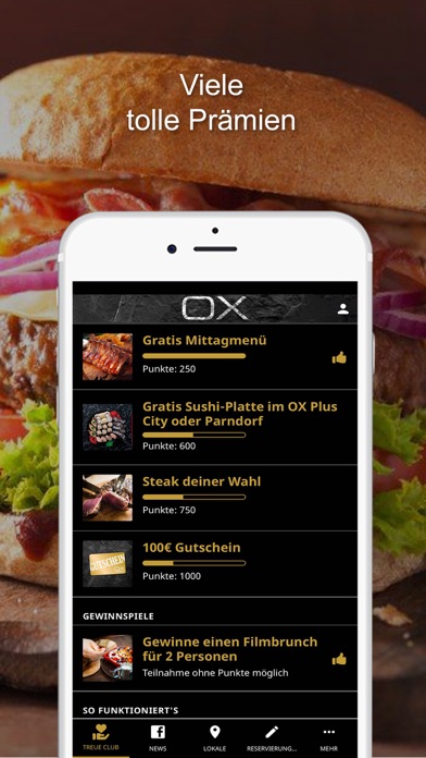 OX Restaurants Screenshot